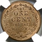 1863 F-97 389 D R-6 Ngc Unc Details Millions For Contractors Civil War Token