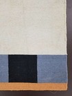 Fine Vintage Traditional Hand Made Oriental Wool Black White Kilim 193x90cms