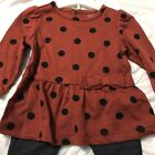 Nwt  Carters Just One You Baby Girl 2 Pc Set  3m Cotton poly Long Sleeve Adorabl