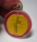 Vintage  1950s-1960s Plastic Hula Girl Flicker Key Chain