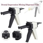 2packs Dental Impression Mixing Dispensing Gun Universal Dispenser 1 1 2 1