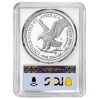 2026-w Proof  1 American Silver Eagle Pcgs Pr70dcam Fdoi Flag Label White Frame