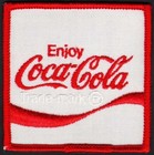 Vintage Uniform Patch Coca Cola Soda Pop Reverse Wave Logo New Old Stock N-mint 