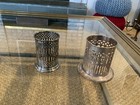 Apollo Epns Bernard Rice s Sons   English Silver Plated Glass   Wine Holders