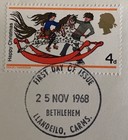 Gb Qeii 1968 Christmas General Post Office Fdc Bethlehem Fdi Typed Address