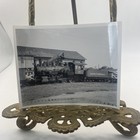 Vintage Hampton   Branchville 44 Steam Locomotive Photo 4x5 B w Gelatin Original