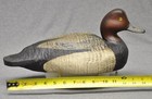 Redhead Drake Duck Decoy Original Paint Rigged Ready To Hunt Hollow Stamped Wmw