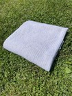 Crochet White Muted Rainbow Afghan Baby Nursery Throw Blanket Cottage Country