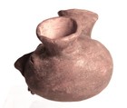 Mound Builder Mississippian Style Head Pottery 15th Century  5 5  H X 5 875  L