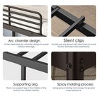 Twin Over Twin Metal Loft Bunk Bed With Ladder   Guardrails     Space-saving Desig