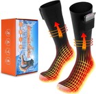 Rechargeable 5000mah Electric Heated Socks - Warm  Unisex  Ideal For Winter