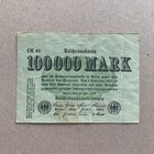 1923 Germany 100000 Mark Banknote  Germany Note Paper Money Bill Post Wwi