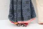Vintage Navajo Indian Native American Velvet Beaded Doll Pin Cushion Couple Set