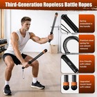 Weighted Ropeless Battle Ropes Heavy Duty Cordless Workout Ropes W steel Spring