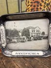 Vintage C  1920 Kuntzs Cafe Tray Sign Ice Cream Sandwiches Diner Dayton Ohio Htf