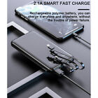 10000000mah Power Bank 3 Usb Backup External Battery Pack Charger For Cell Phone