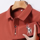 Men s Summer Embroidered Polo Shirt Luxury Fashion Top Short Sleeve T-shirt