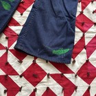 Vintage 1970s Levi   s Polyester Bell Bottom Jeans Hand Painted Nature Theme Hippy