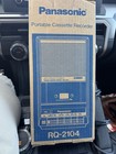 Panasonic Slim Line Portable Cassette Recorder Speaker Ac And Battery - Rq-2104