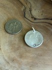 1800   s Love Token Initial Mf Fm Engraved  Silver Coin Us