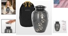 Memorialize Your Pet With An Elegant Large Urn - Paws Print Design  8x5 5 Inches
