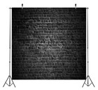 10x10ft Vintage Black Brick Wall Backdrop - Party Decor  Photoshoot  Home Studio