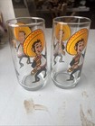 Pancho s Mexican Restaurant 1975 Pepsi Collector Brockway 2 Glass Tumblers