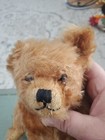 Vintage Steiff Mohair Teddy Bear Jointed With  Brown Glass Eyes  13 In  