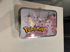 Vintage 1999 Pokemon Mew   Mewtwo Metal Carrying Case Tin Accessory Network