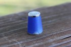 David Andersen Norway Sterling Silver 925 Enamel Guilloche Thimble 2     