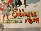 Original Vintage French Opera Poster  chevalier D eon  1908 Lithograph