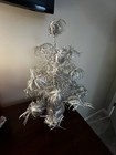 Vtg  19    Aluminum Sparkler Or Pom-pom Christmas Tree - Tabletop Size