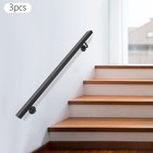Stainless Steel Handrail - Wall Mounted Modern Rectangle Steel Wall Handrail Usa