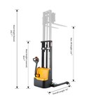Apollolift 2640lbs Fully Electric Straddle Lift Stacker 118  Lift Pallet Stacker
