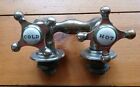 Antique Clawfoot Tub Faucet Porcelain Hot   Cold Knobs