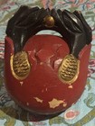 Vintage Antique Rare Buddhist Mokugyo Lacquer Wooden Fish Temple Drum Or Gong