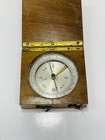 Antique Nautical Maritime Compass Made In France Wood Case