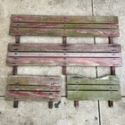 Vintage Radio Flyer Town Country Red Wagon Wooden Side And End Panels Wood Rails