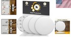 Matte White Silicone Wall Protectors - Durable 3 15  Door Stoppers  4 Pcs 