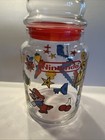 1989 Nintendo Super Mario Bros 2 Glass Jar With Lid Vintage Canister Container