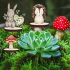 12 Pieces Woodland Animals Cute Wood Table Centerpieces Animal Cutout Shapes 