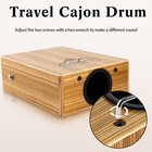 Portable Cajones Beat Box Hand Drum Cajon  Stringed Persussion Instrument Kit   