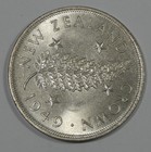 1949 New Zealand George Vi Silver Crown Nice Brilliant Uncirculated