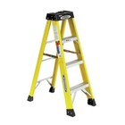 Werner 6104 Type Ia Fiberglass Step Ladder 3 Steps single-sided yellow 300lb Loa