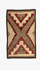 Antique Two Grey Hill Rug 5  8 Ft Native American Style Southwest Navajo Wool Rug