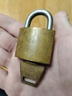 Vintage American Lock Brass Padlock With Key Works Usa