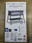 Delta Children Haven Beechwood Bassinet Gray Solid Legs Mesh Windows  free Ship 
