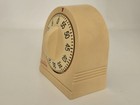 Vintage Sunbeam Yellow Beige Mechanical Kitchen Timer Usa Made 60 Minute Bell