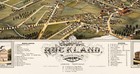 Bird s Eye View Map Of Rockland Plymouth County C1881 Ma 16x20
