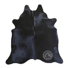 Genuine Black Cowhide Cowhide Rug  Brazilian Hair On Cowhide Rug  Real Cowhide